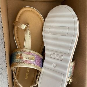 Brand new Nine West toddler Girls Sandals Size 11